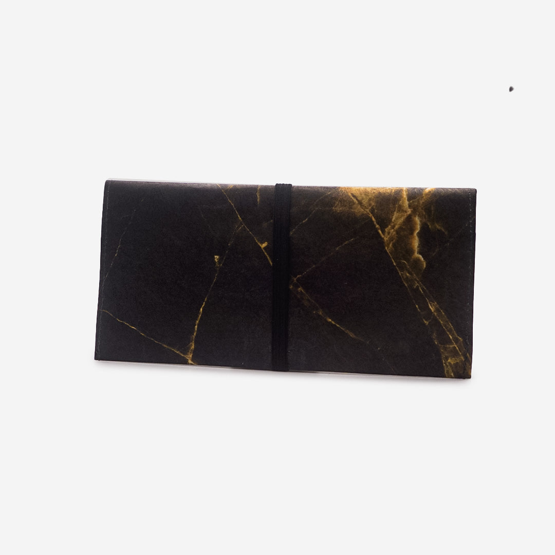 Paprcuts Tabakbeutel Black Marble Tabaktasche schwarz vegan