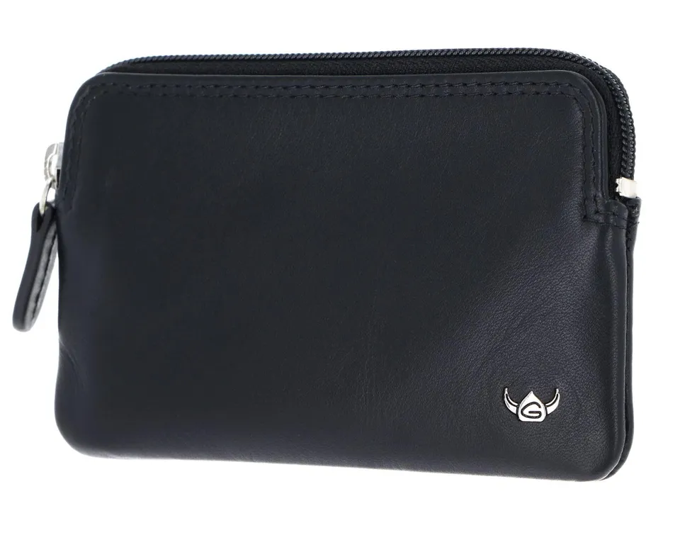 Golden Head Polo 5040 Schlüsseletui Schwarz mit Münzfach