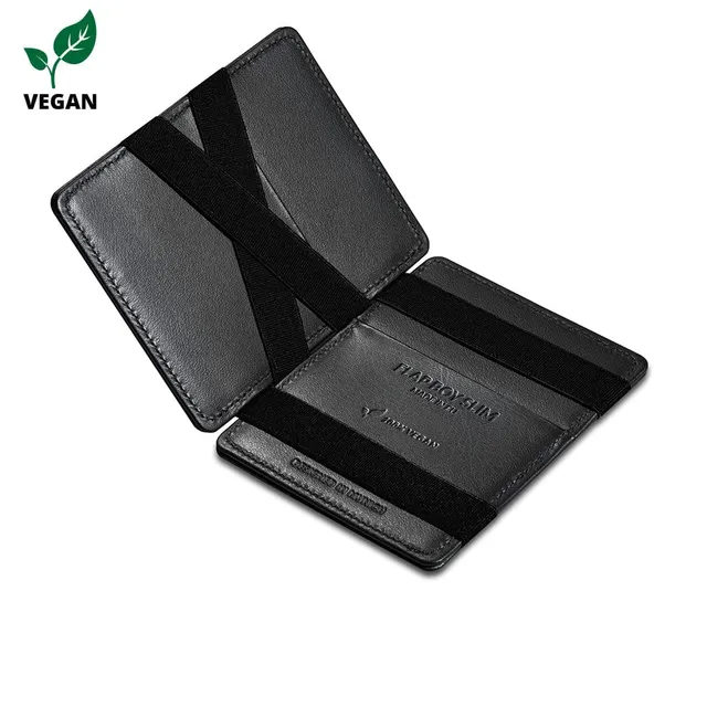 Jaimie Jacobs Flap Boy Slim Geldbörse Vegan Black RFID