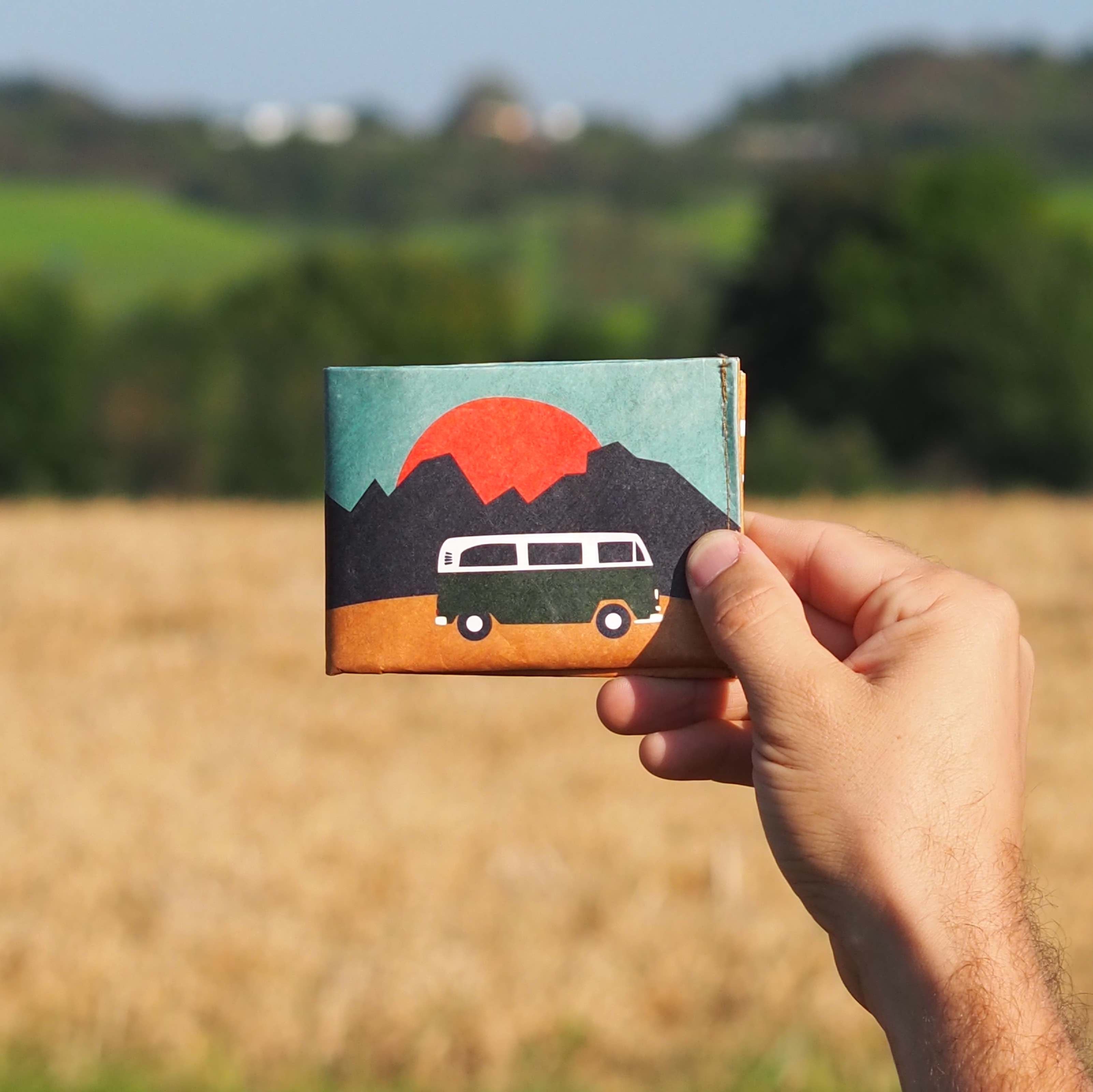 Paprcuts RFID Wallet Vanlife Portemonnaie Tyvek vegan