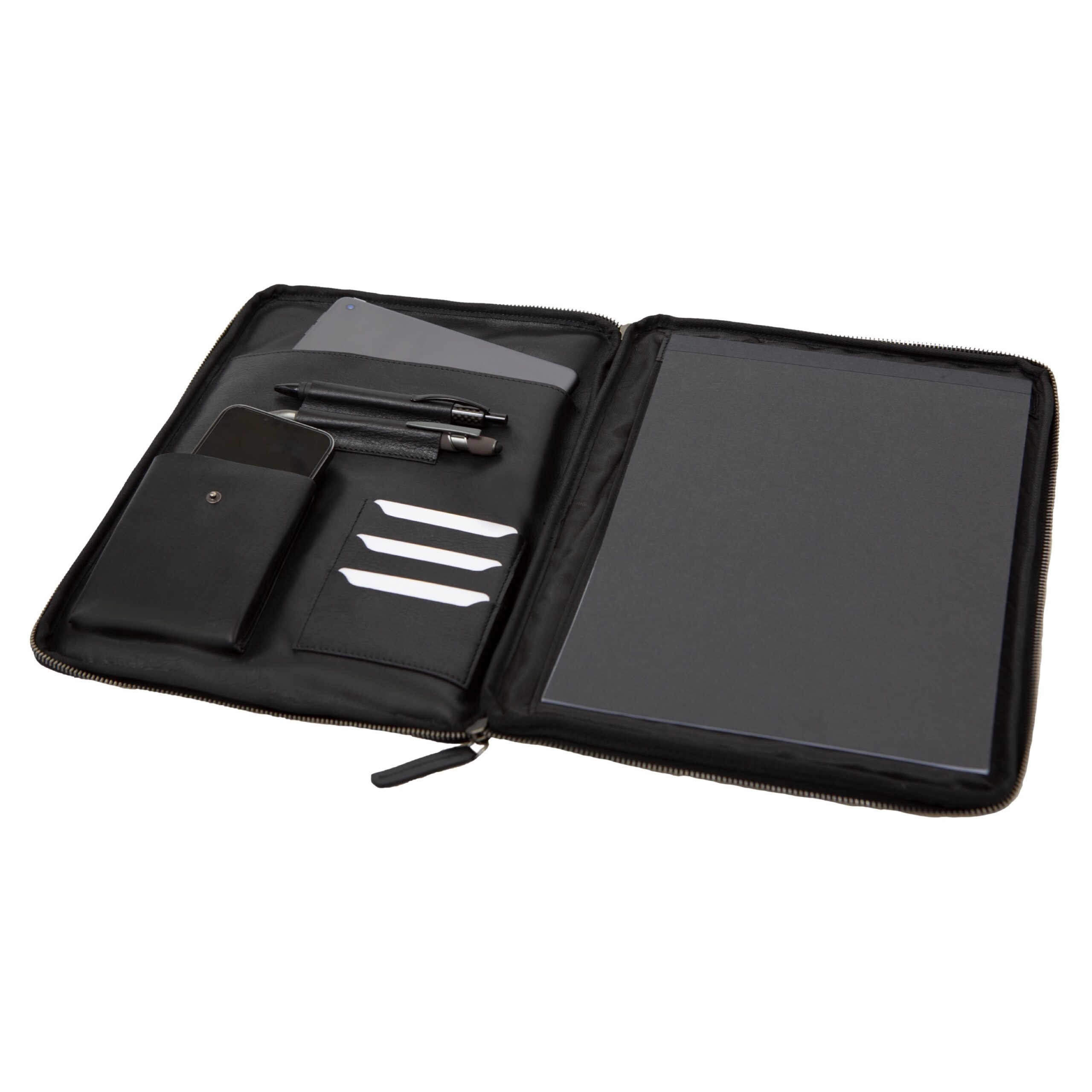 Alumaxx TERRA Schreib-Tabletmappe A4 Leder Schwarz