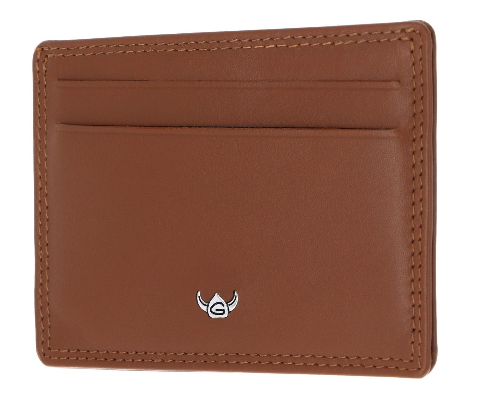 Golden Head Polo 4448 Kartenetui Schwarz RFID Rindsleder Flach