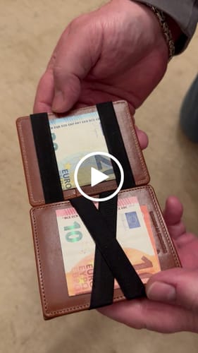 Jaimie Jacobs Flap Boy AirTag Vegan Geldbörse Schwarz Münzfach