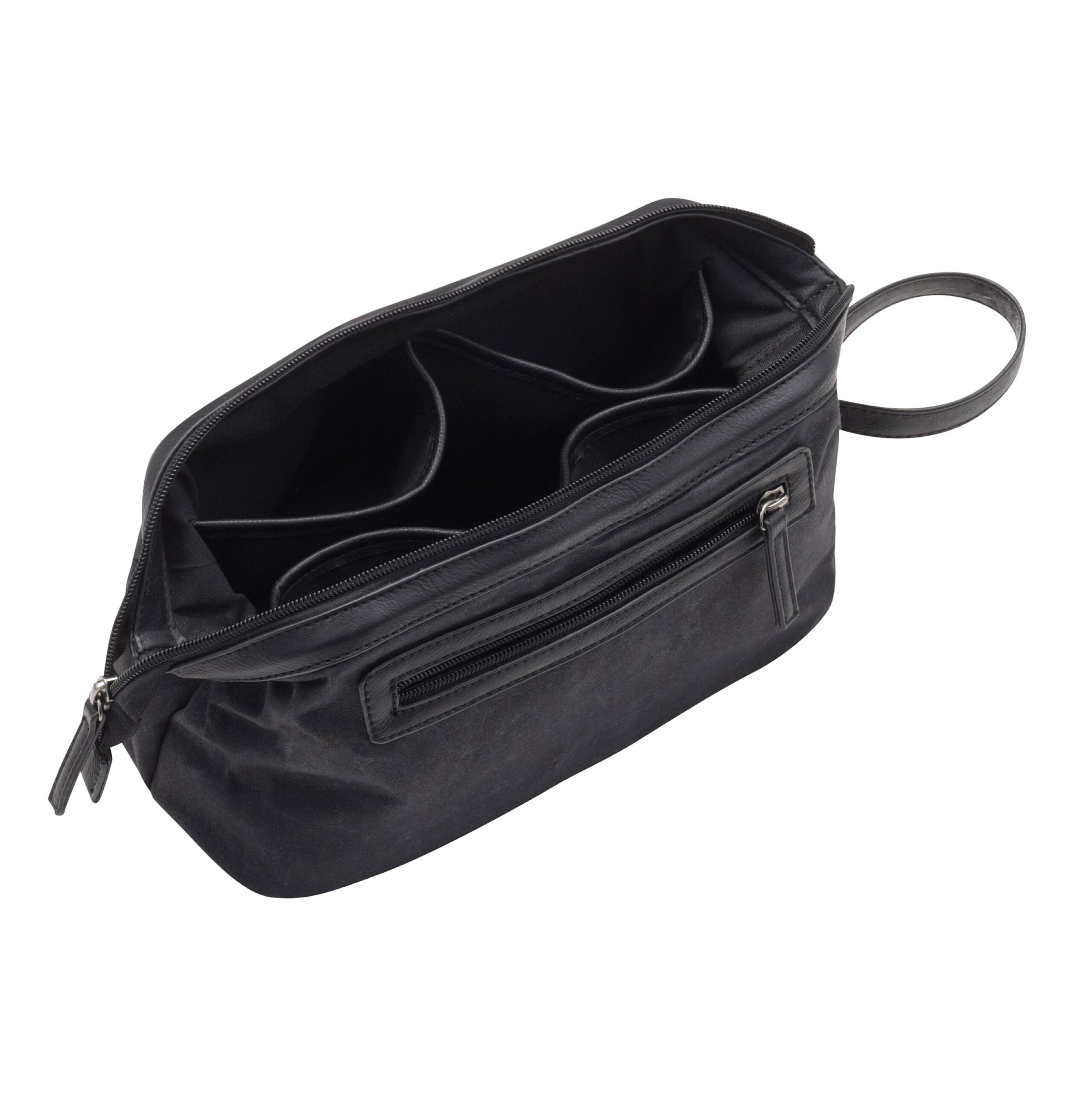 Alumaxx Kosmetiktasche DEEDS Kulturbeutel schwarz Canvas 28cm
