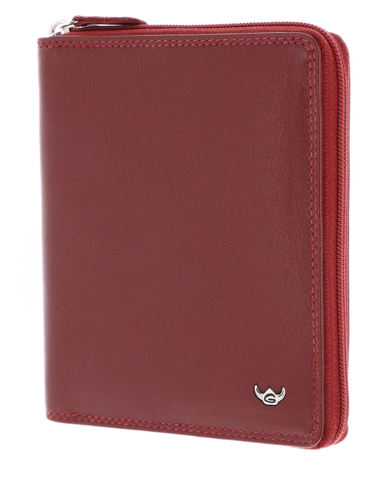 Golden Head Polo Kombischeintasche 3302 Rot RFID Rindsleder