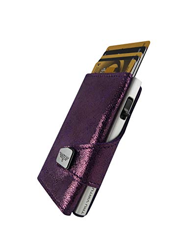 TRU VIRTU Click & Slide Wallet Glitter BlackBerry Leder RFID