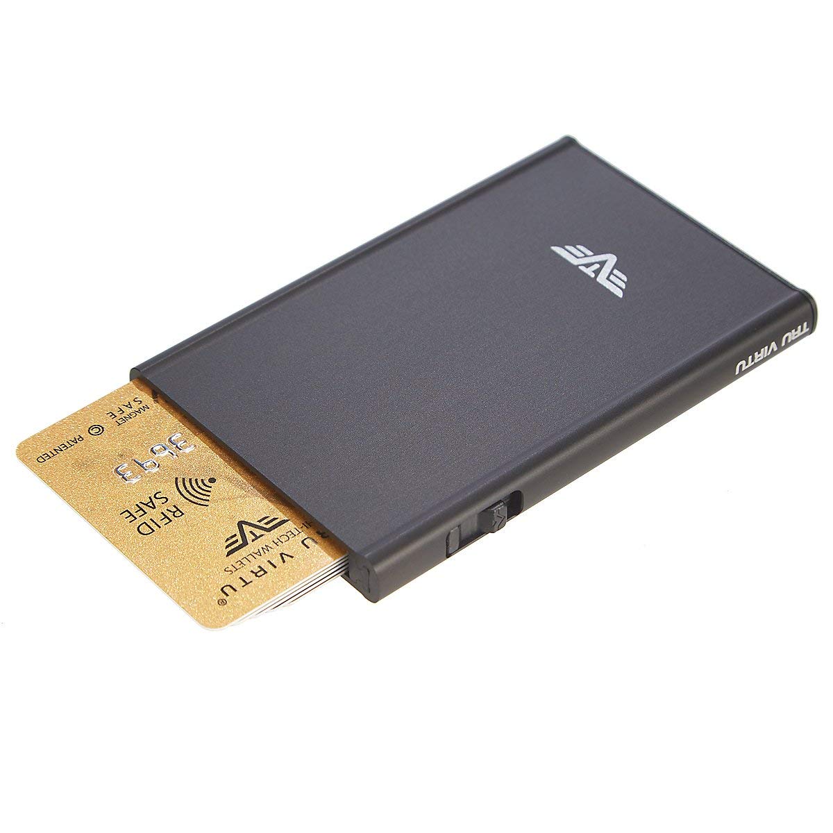 Tru Virtu Credit Card Case Click & Slide Kartenetui Black Magic RFID