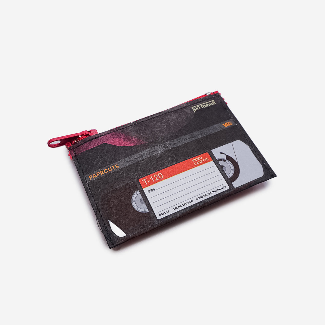 Paprcuts Münzbörse VHS Münzbeutel Tyvek RFID Retro