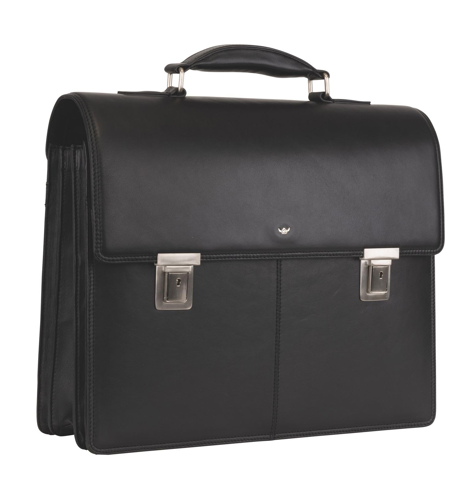Golden Head Polo Aktentasche schwarz 42 cm 3 Fächer Leder
