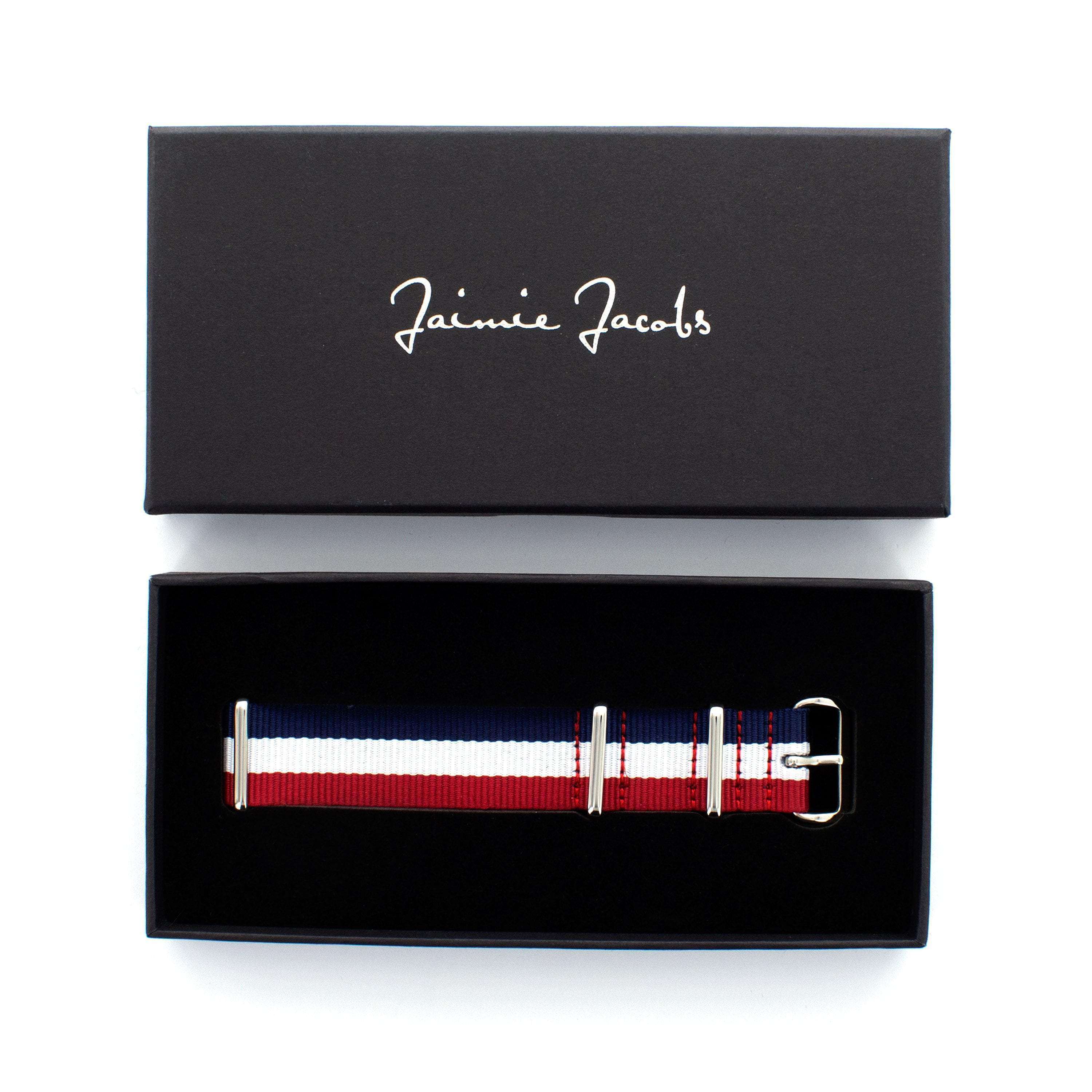 Jaimie Jacobs Maxvorstadt Uhrenarmband 20mm Silber