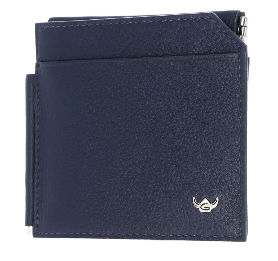 Golden Head Capri 1960 Geldklammer Blau Leder
