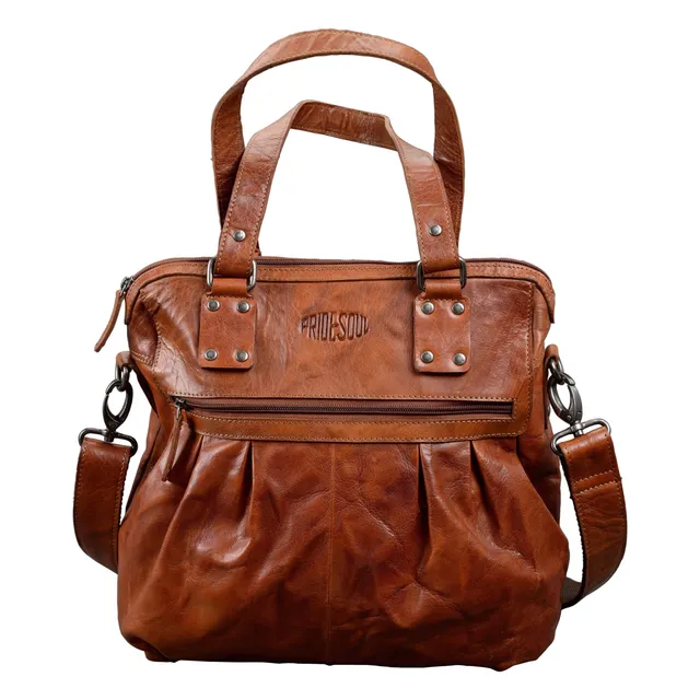 Alumaxx Holly Damentasche Cognac Leder Schulterriemen