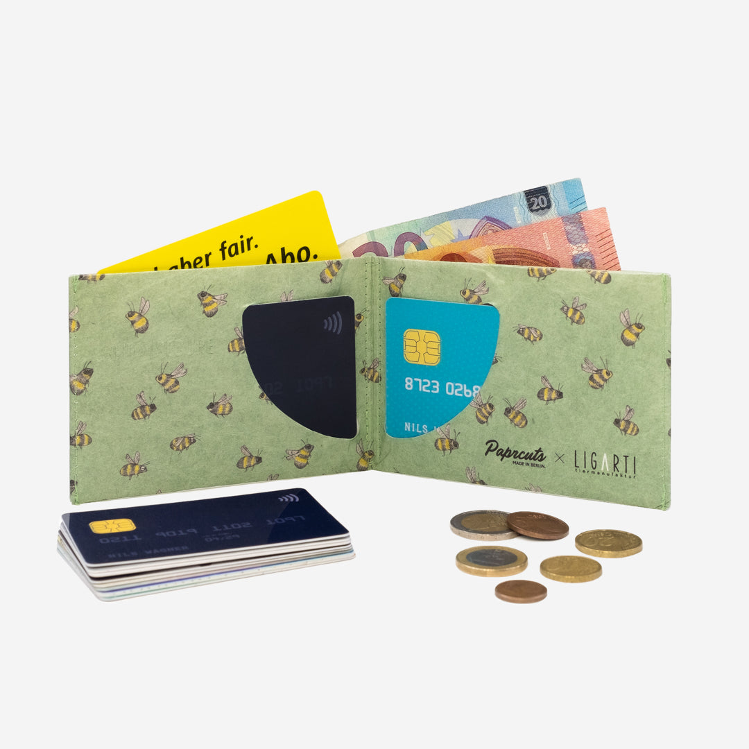 Paprcuts RFID Wallet Die Begegnung Portemonnaie Grün RFID-Schutz