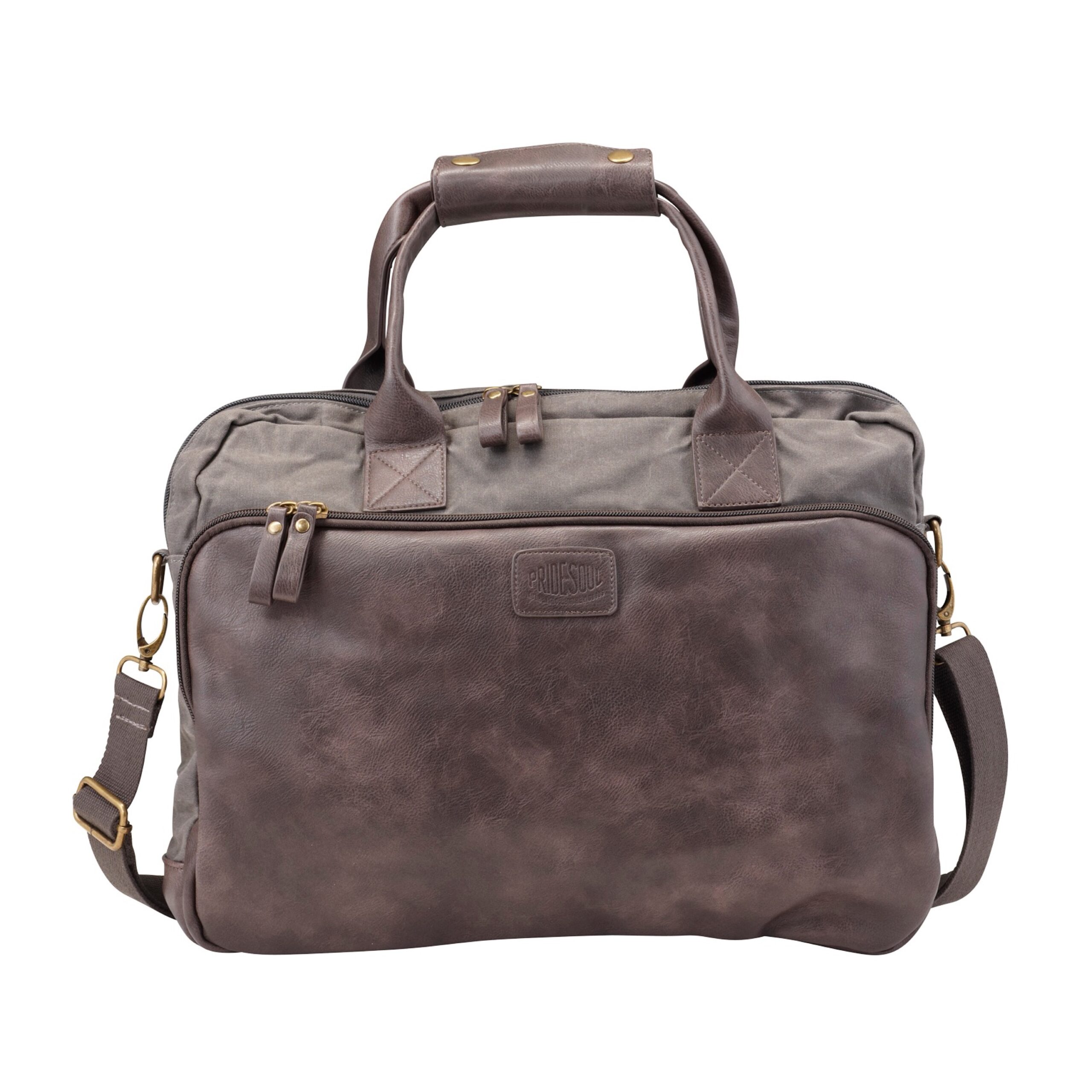 Alumaxx MYSTIFY S Laptoptasche 15 Zoll grau-braun