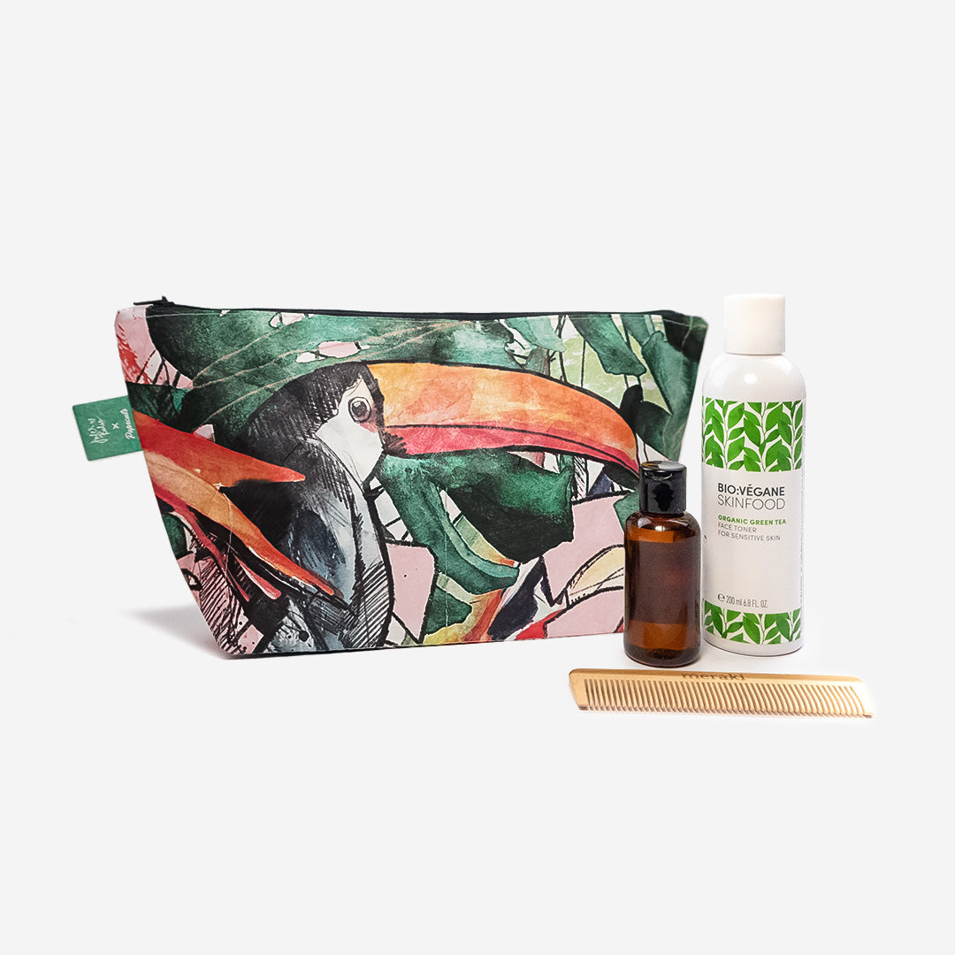 Paprcuts Kulturbeutel Vivid Tucano Tyvek Tukan waschbar
