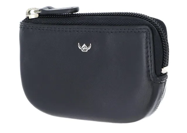 Golden Head Polo 5106 Schlüsseletui Schwarz Rindsleder mit Kartenfach