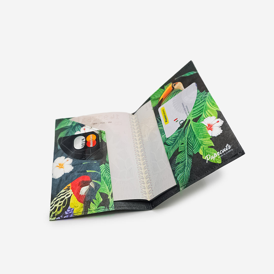 Paprcuts Tucano & Parrot RFID Reisepasshülle Tyvek vegan