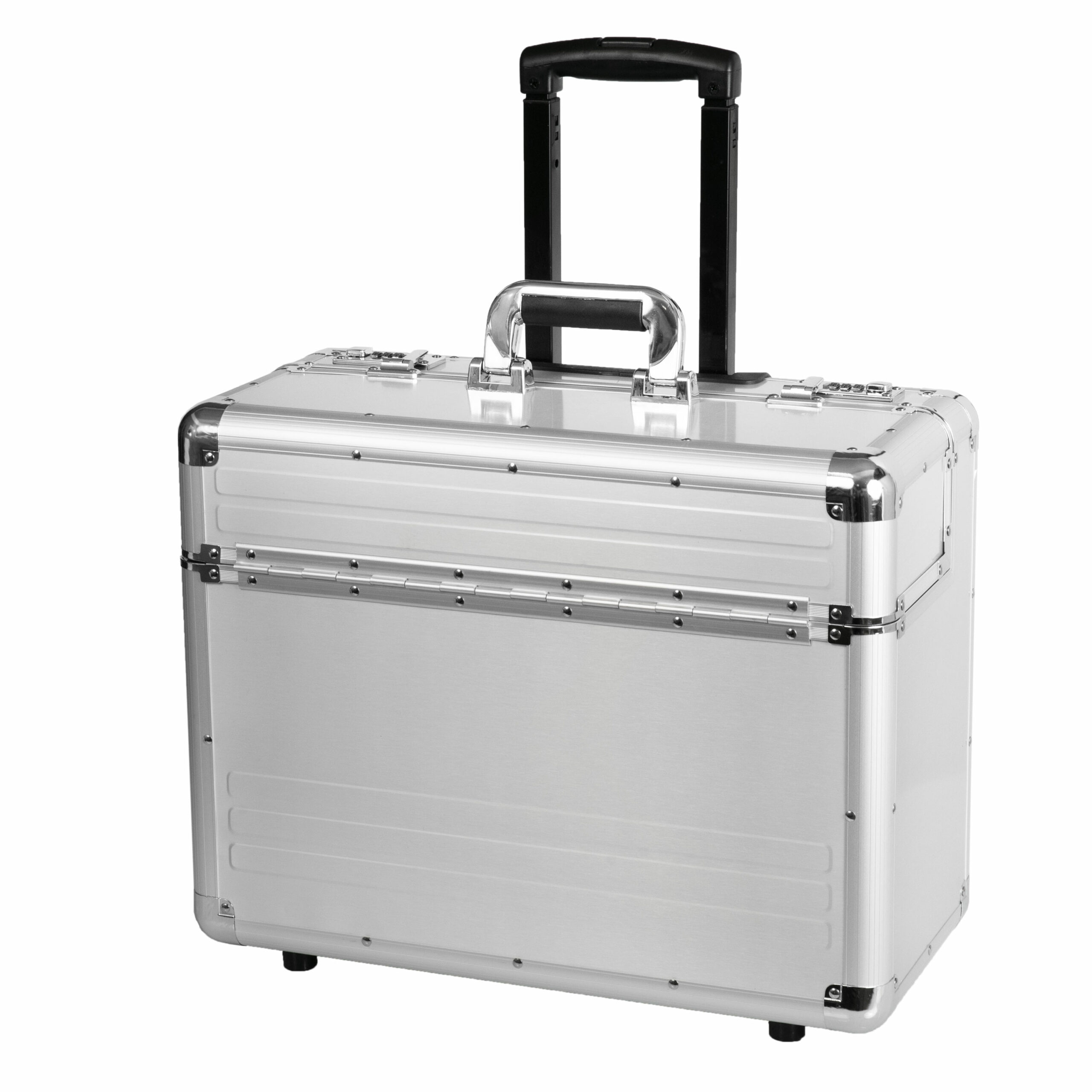 Alumaxx Omega Pilotenkoffer Silber Aluminium 17 Zoll