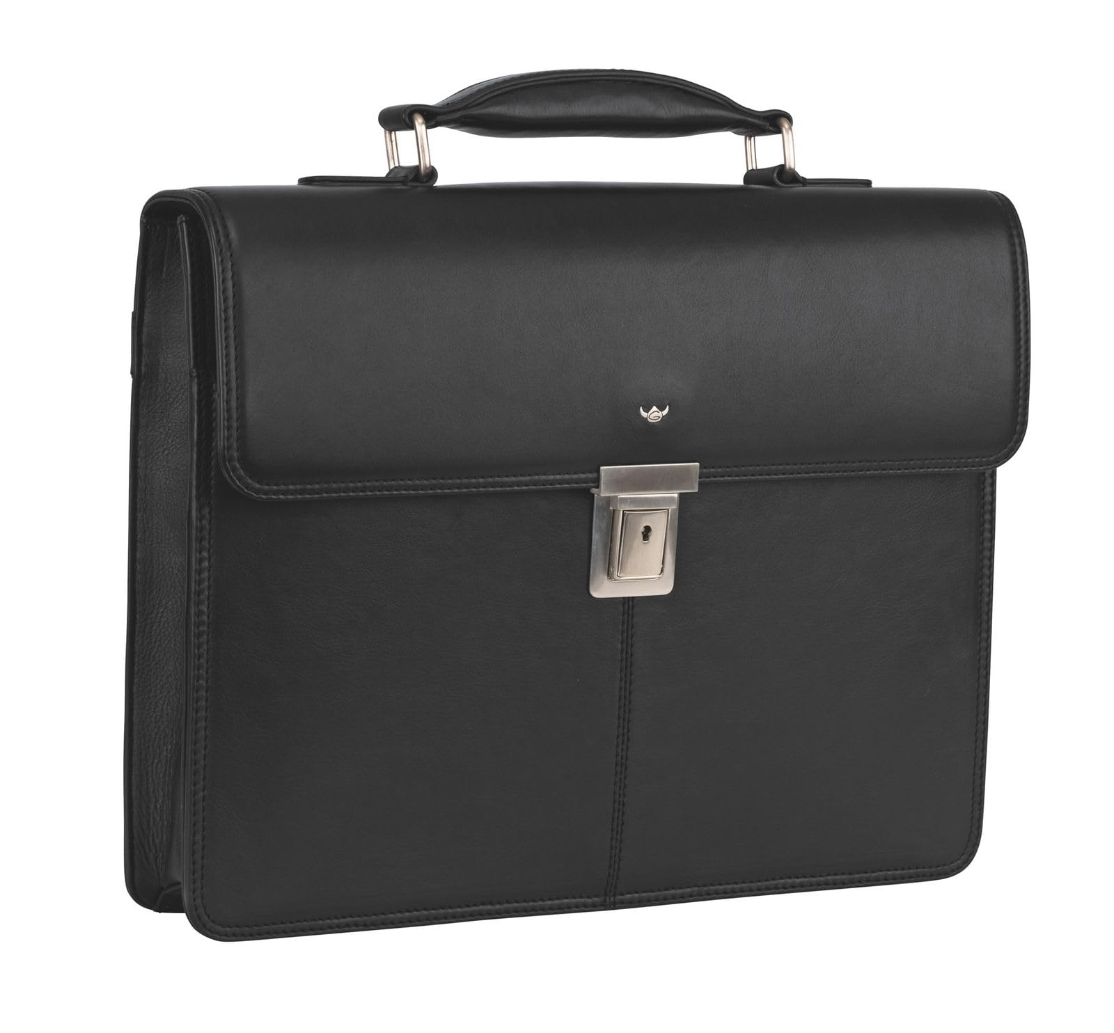 Golden Head Polo Aktentasche schwarz Rindsleder Laptop