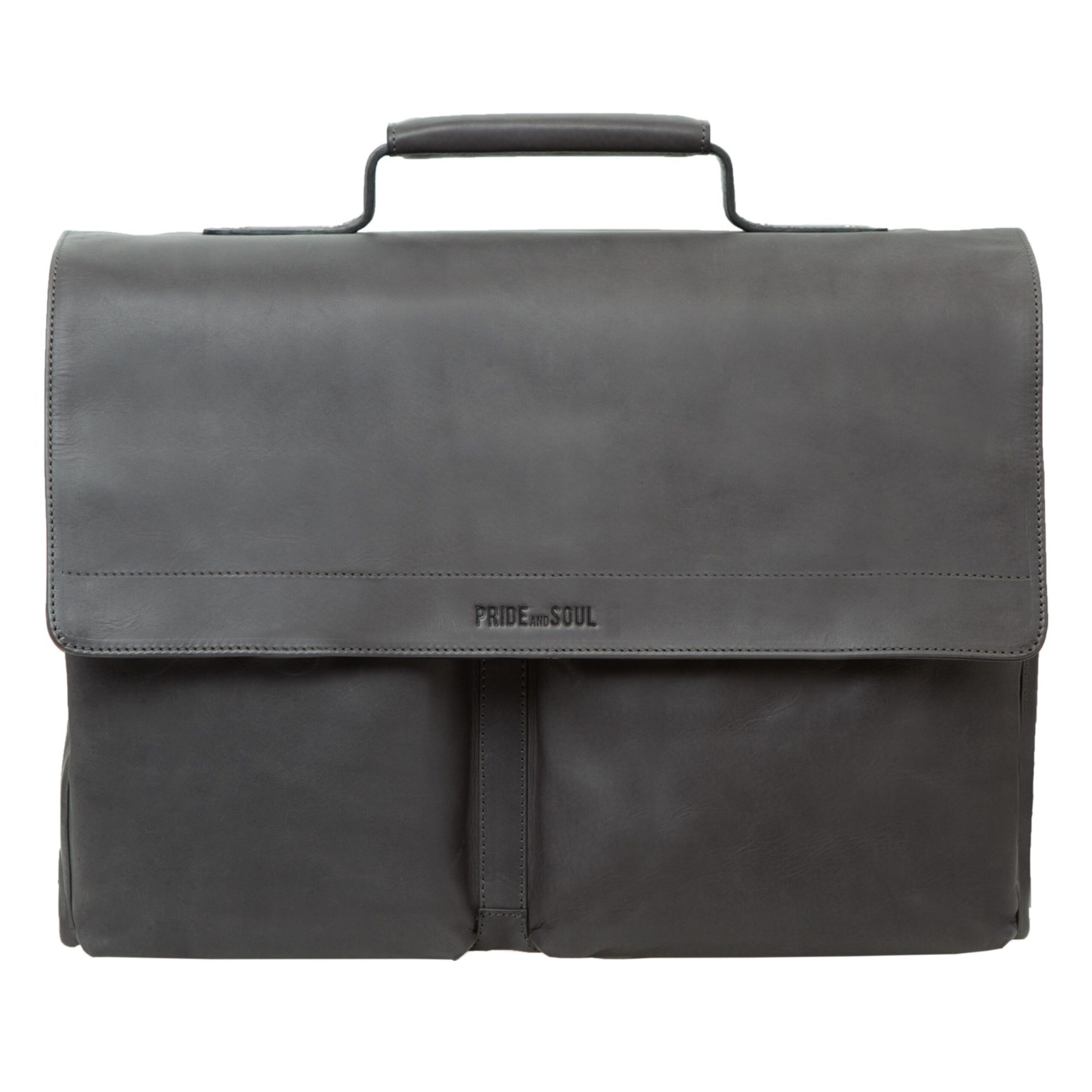 Alumaxx Messengerbags Businesstasche DISTRICT Grau Leder Laptop