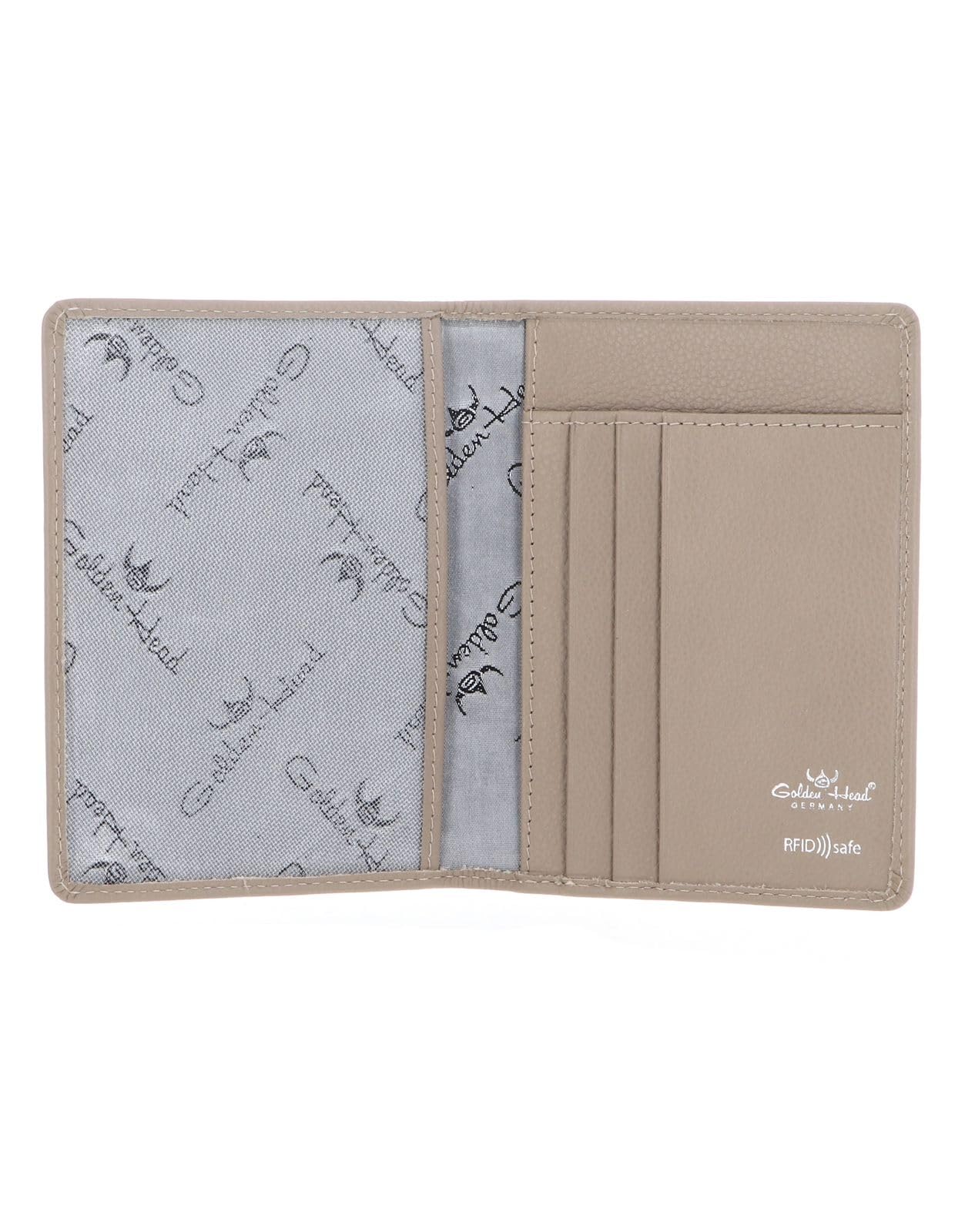 Golden Head Madrid 4480 Ausweisetui Taupe Nappa RFID
