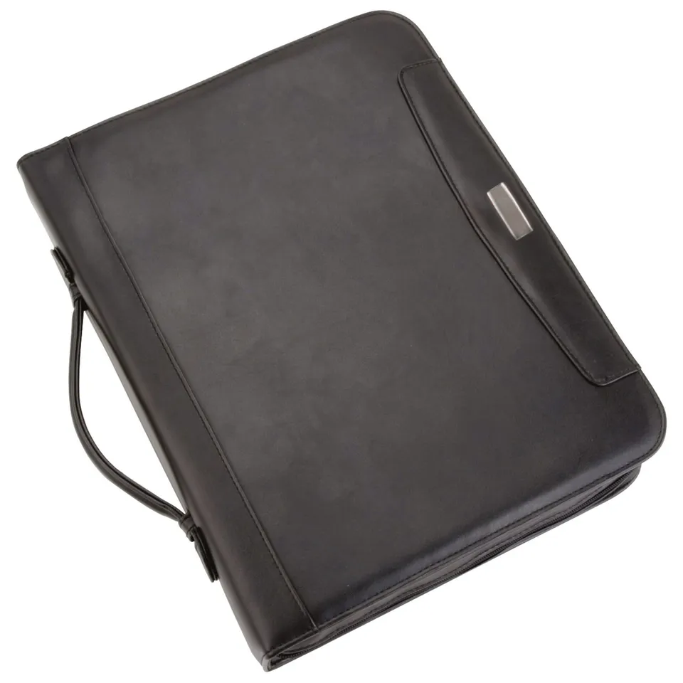Alumaxx Porto Ringbuchmappe A4 schwarz mit Rechner