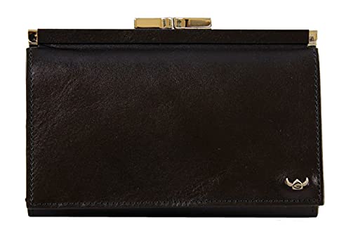 Golden Head Colorado Bügelbörse 14 cm Schwarz Leder