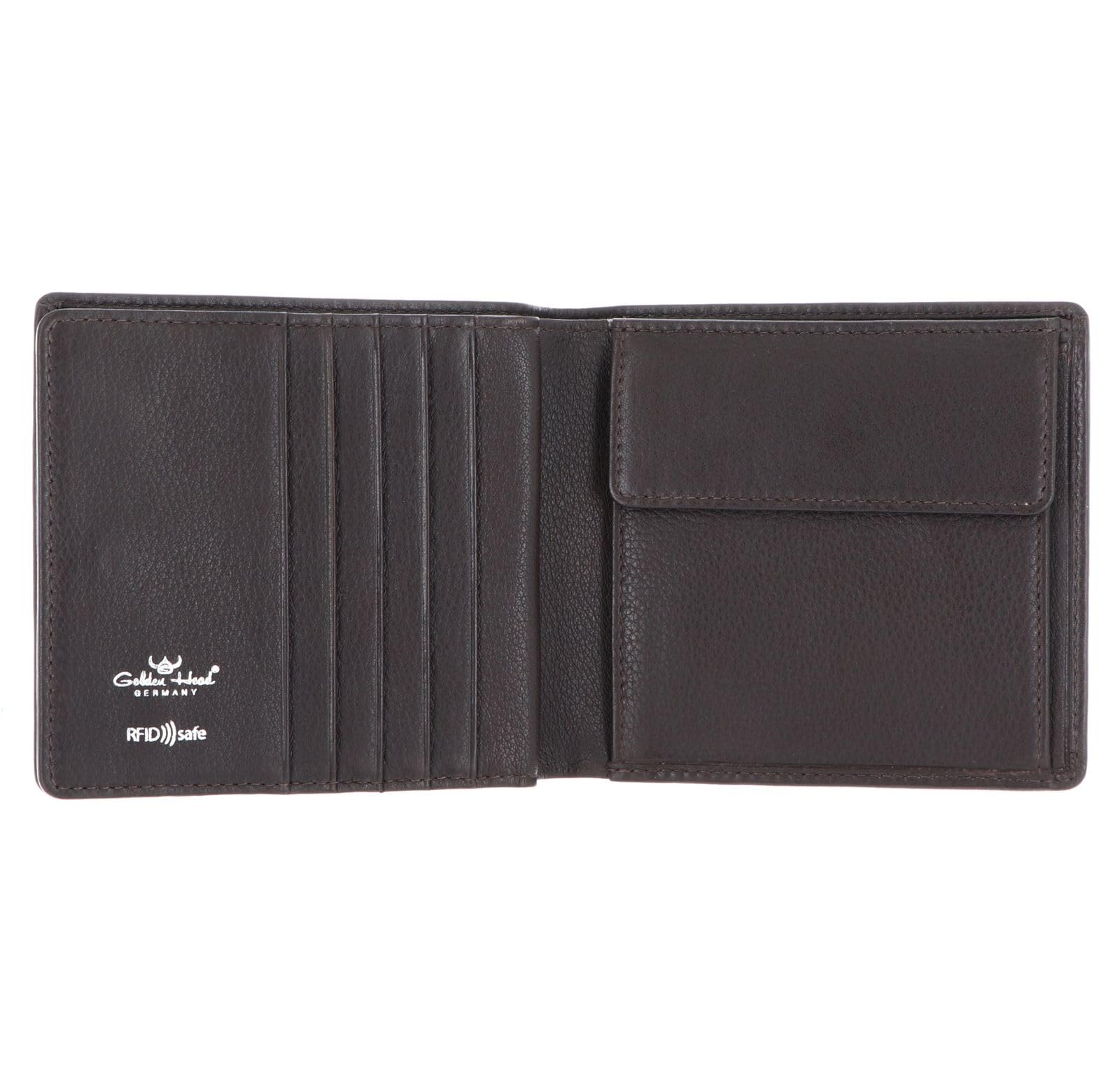 Golden Head Capri 1134 Geldbörse Dunkelbraun RFID 10 Karten