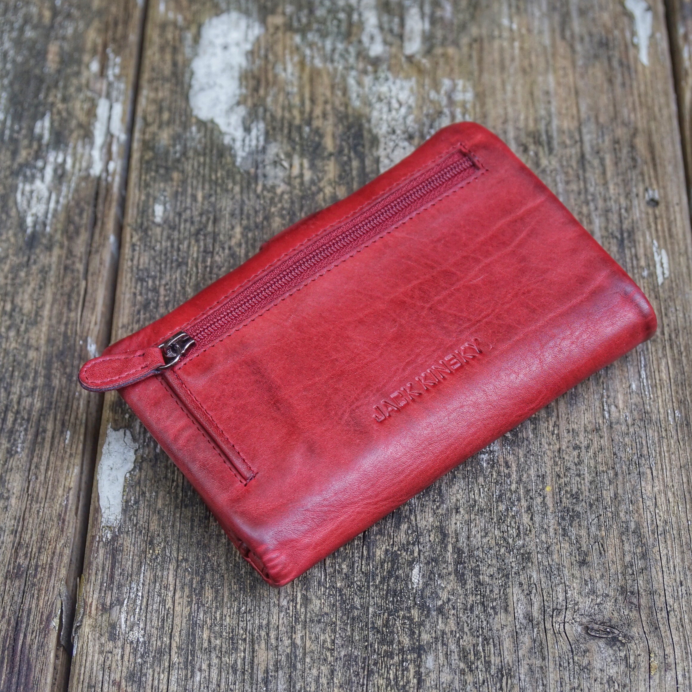 Jack Kinsky Nelson 818 Geldbörse Cognac Vintage