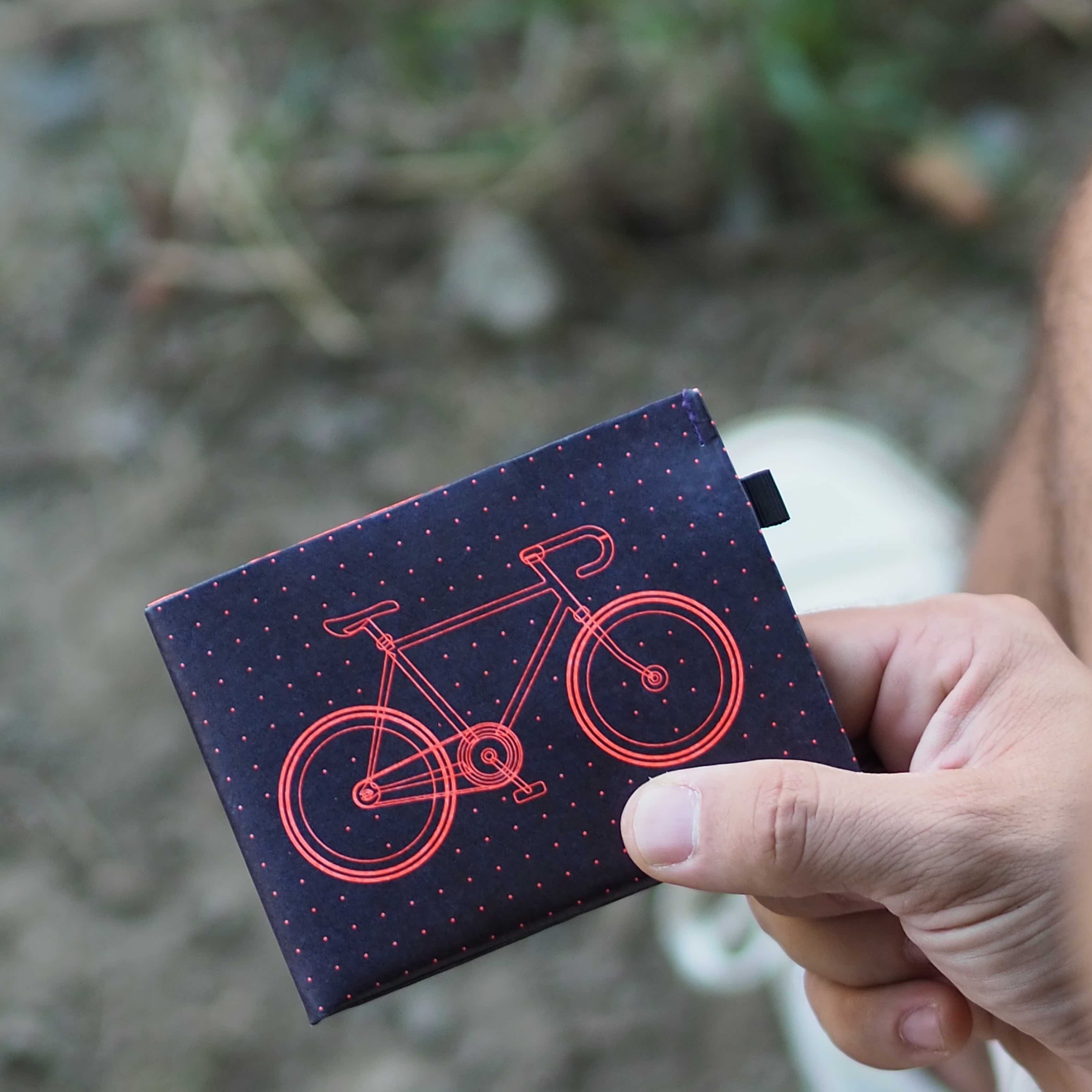 Paprcuts RFID PRO Bike Portemonnaie blau neon Tyvek RFID