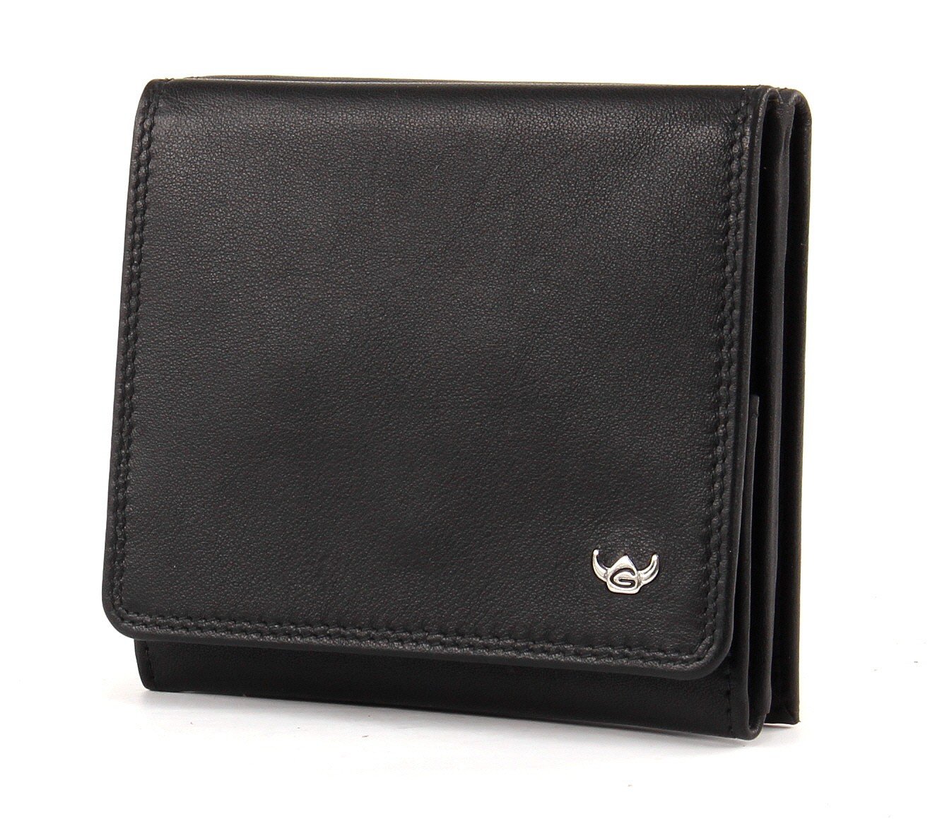 Golden Head Polo Geldbörse II Leder 10 cm schwarz