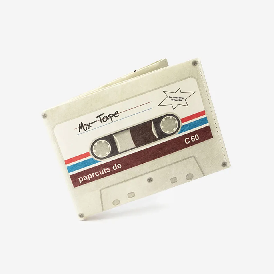 Paprcuts RFID Wallet Mixtape Portemonnaie grau RFID-Schutz