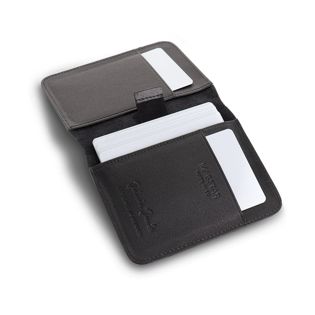 Jaimie Jacobs Magstar Geldbeutel Leder Schwarz Magnet RFID