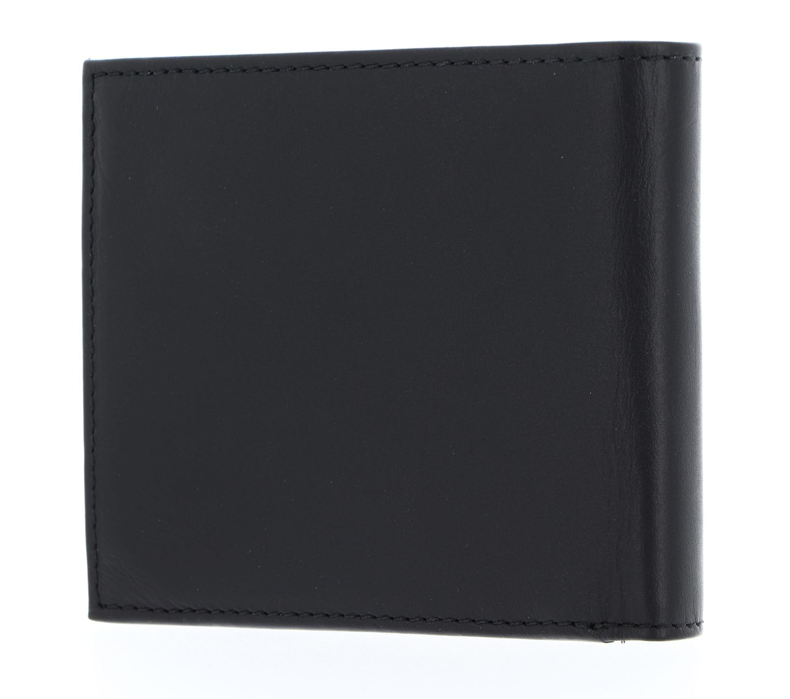 oxmox Leather Querscheinbörse Peace Schwarz RFID Leder