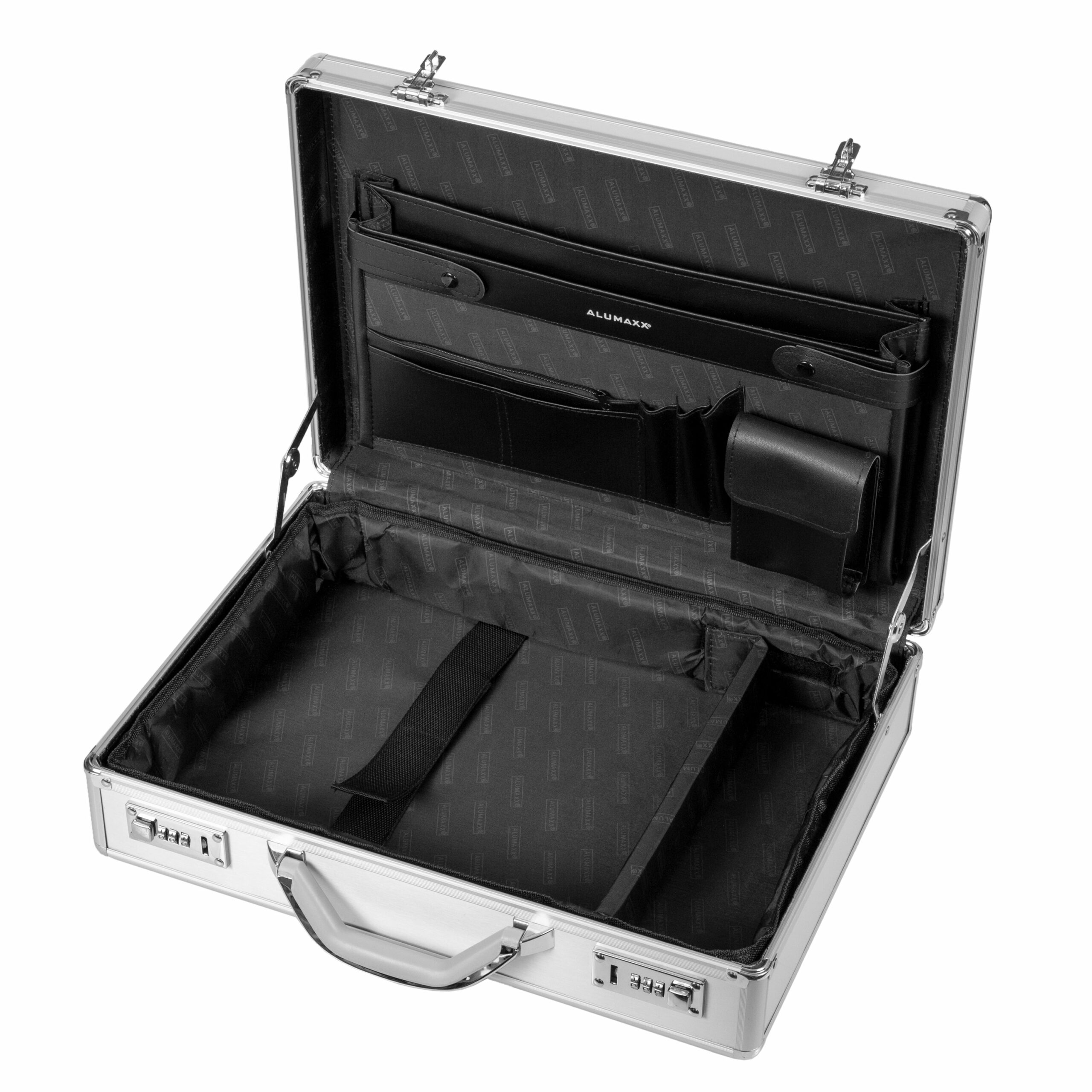 Alumaxx Kronos 45131 Laptop-Attachékoffer Silber Alu