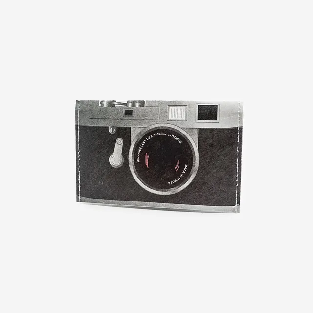 Paprcuts RFID Kartenhalter Kamera Kartenetui grau retro vegan
