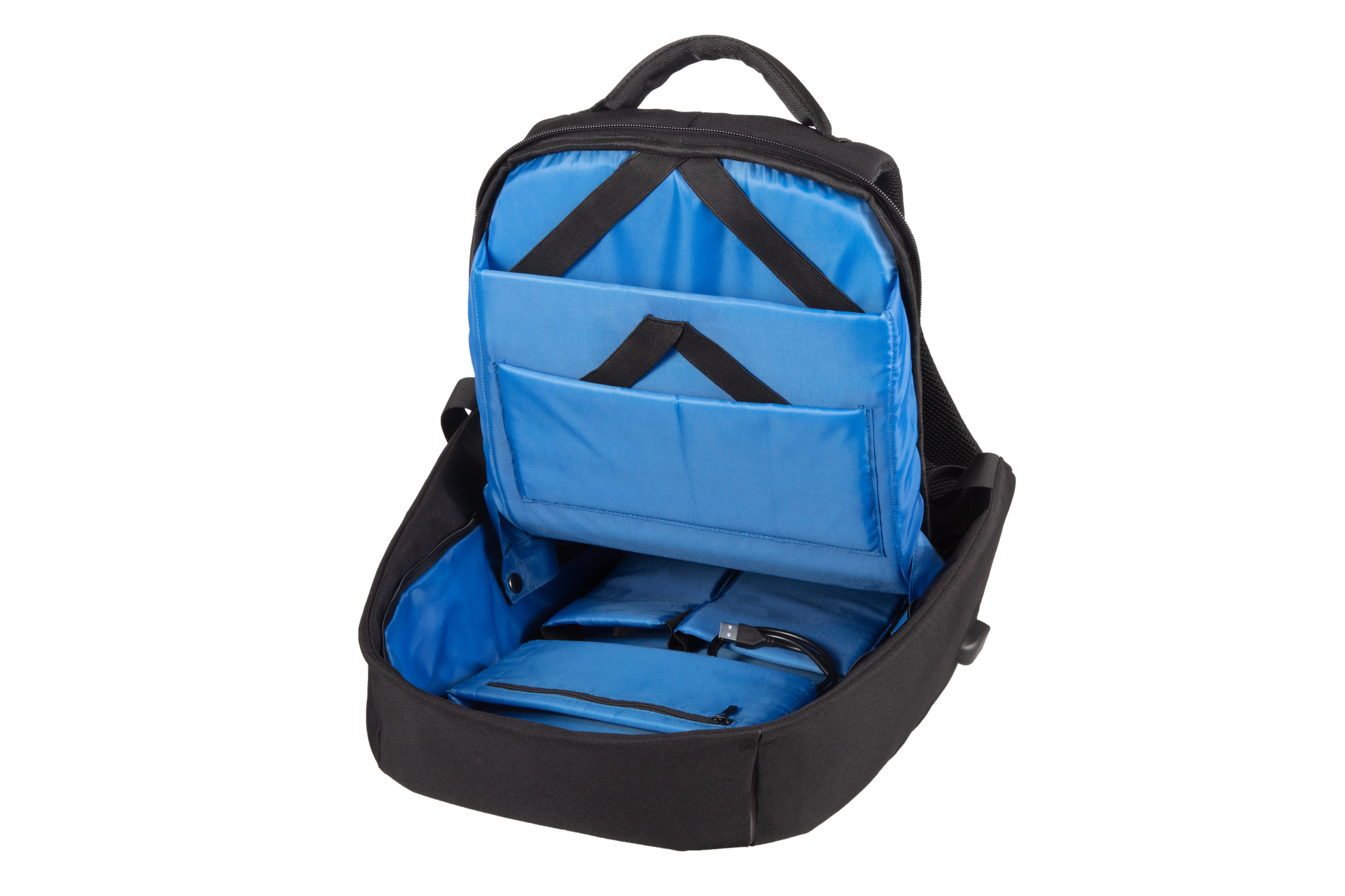 Alumaxx Antigua Rucksack schwarz RPET USB