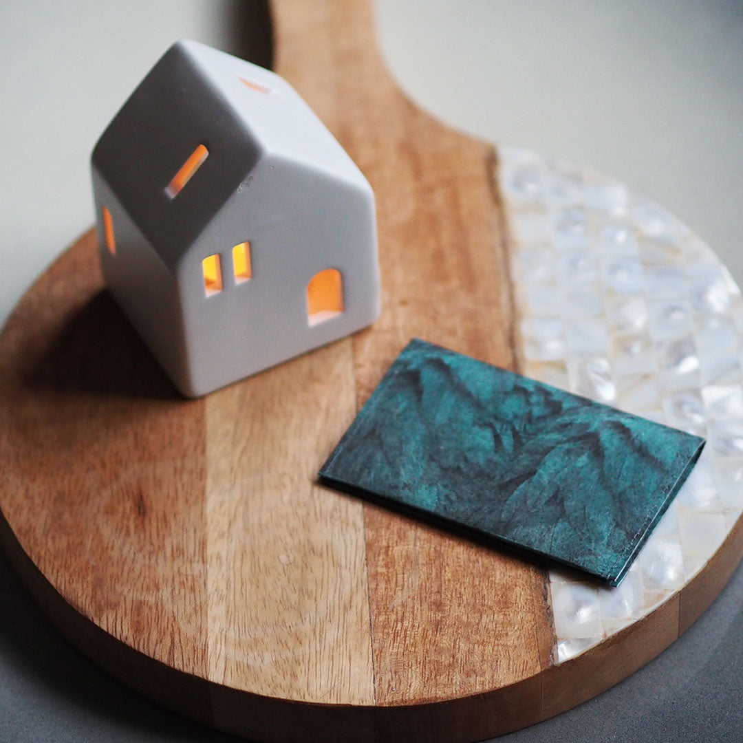 Paprcuts RFID Kartenhalter Ara Kartenetui Feder grün