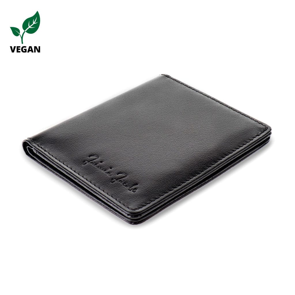 Jaimie Jacobs Slimstar Geldbörse Vegan Black RFID Münzfach