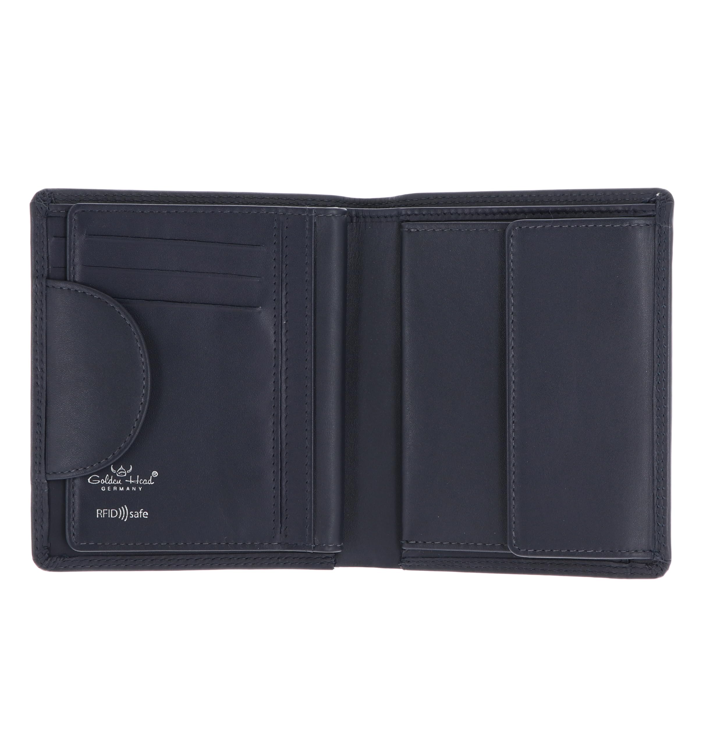 Golden Head Polo Kombischeintasche 1249 Geldbörse Blau RFID