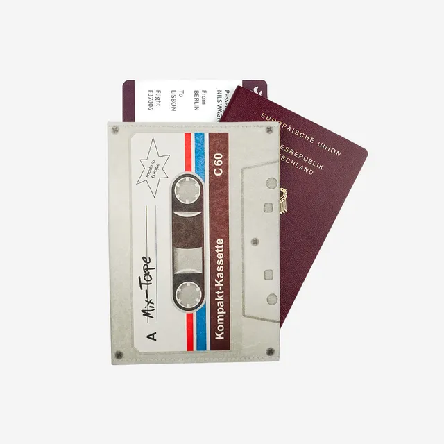 Paprcuts RFID Reisepasscover Reisepasshülle Mixtape Tyvek vegan