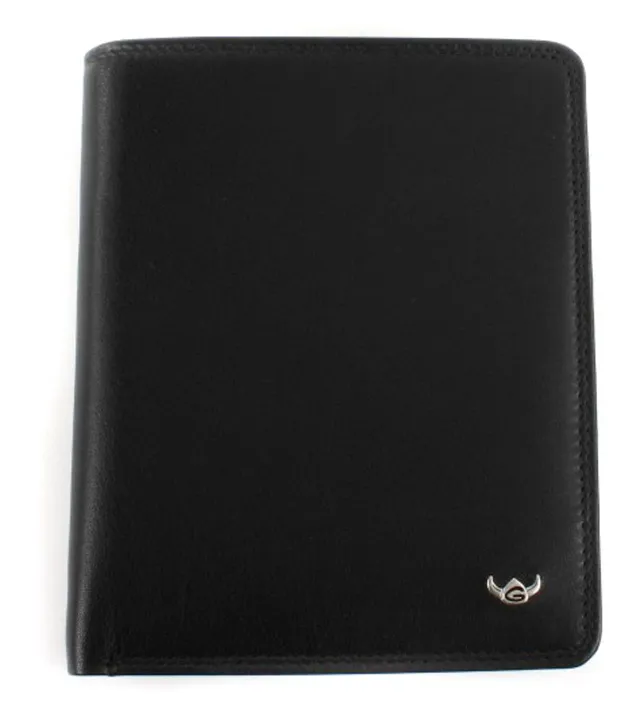 Golden Head Polo Geldbörse II 10 cm Schwarz Hochformat