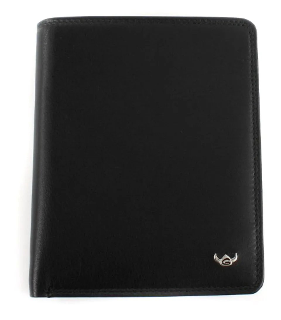 Golden Head Polo Geldbörse II 10 cm Schwarz Hochformat