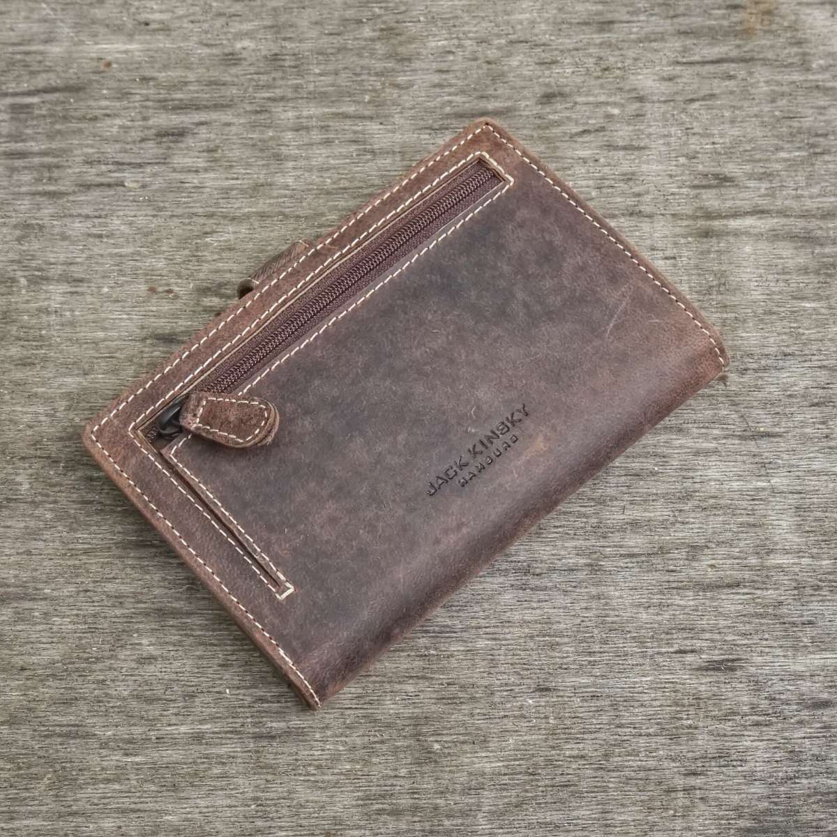 Jack Kinsky Baltimore 818 Geldbörse Cognac 10 Karten
