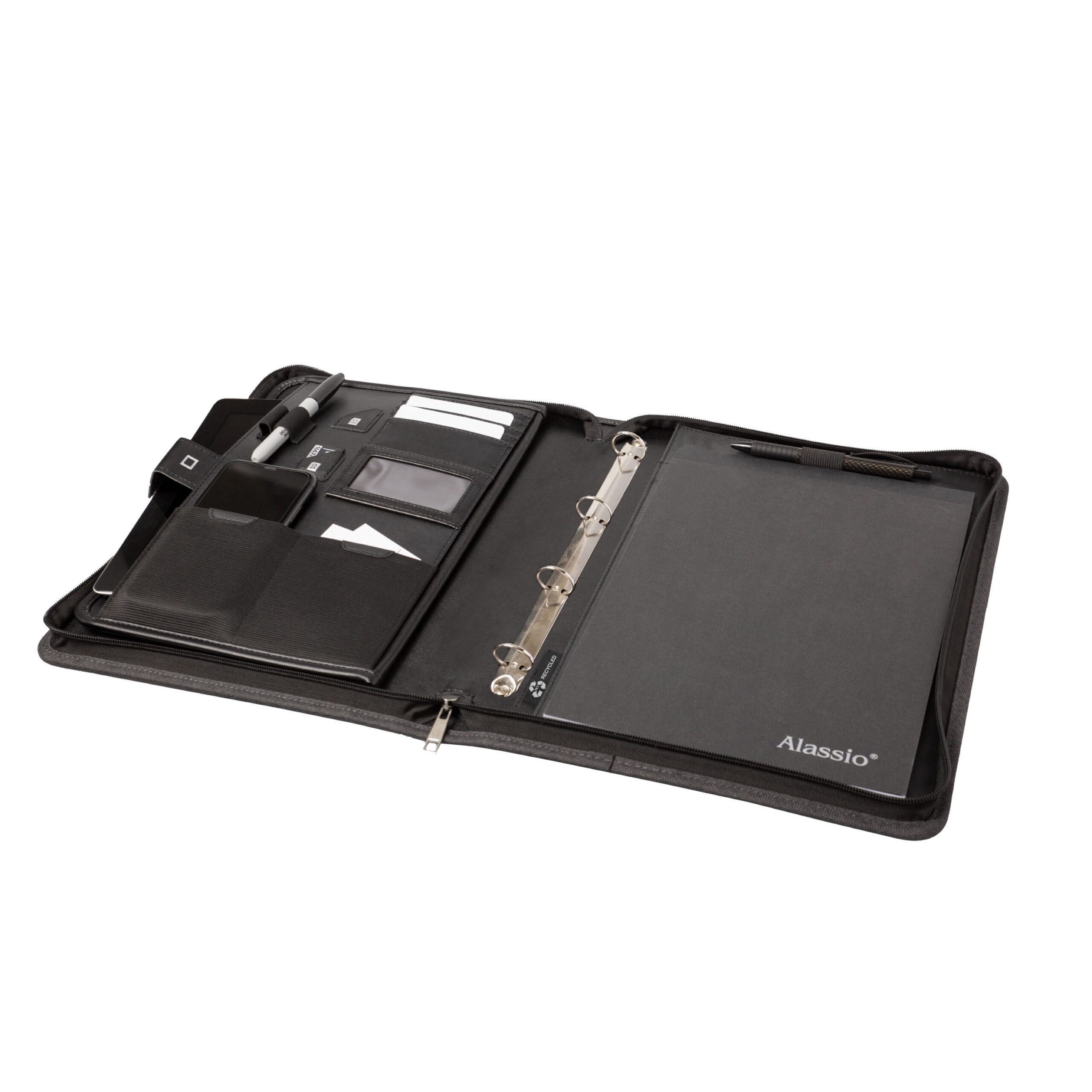 Alumaxx Guam Orgamappe RPET A4 anthrazit Tabletfach