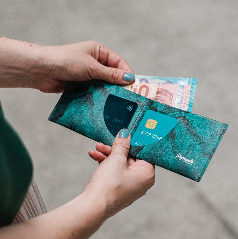 Paprcuts RFID Wallet Ara Portemonnaie grün RFID-Schutz
