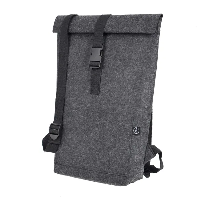 Alumaxx Rolltop-Rucksack RPET 17,3 Zoll Laptopfach
