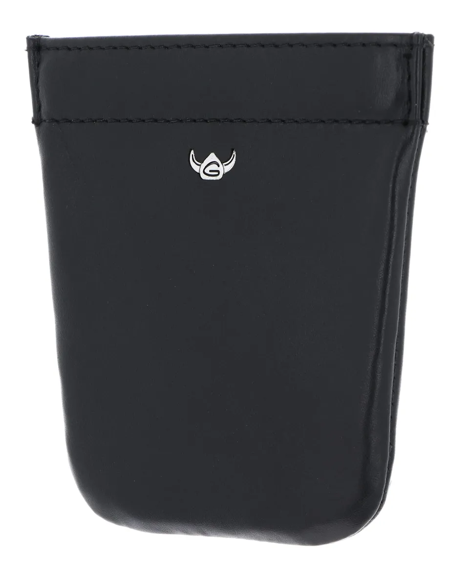 Golden Head Polo Key Case Schlüsseletui Schwarz Rindleder