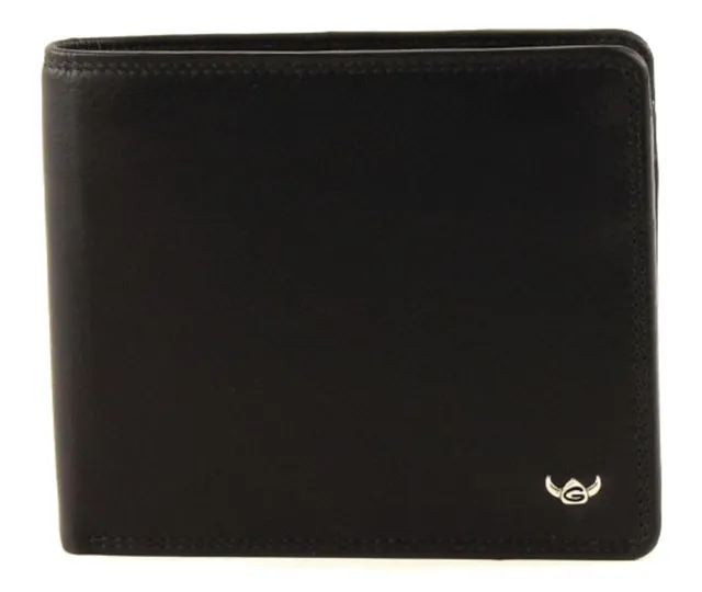Golden Head Polo Scheintasche Geldbörse 12 cm schwarz Leder