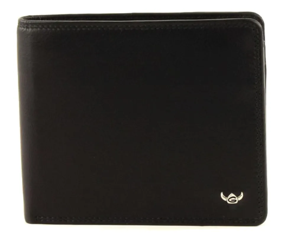 Golden Head Polo Scheintasche Geldbörse 12 cm schwarz Leder